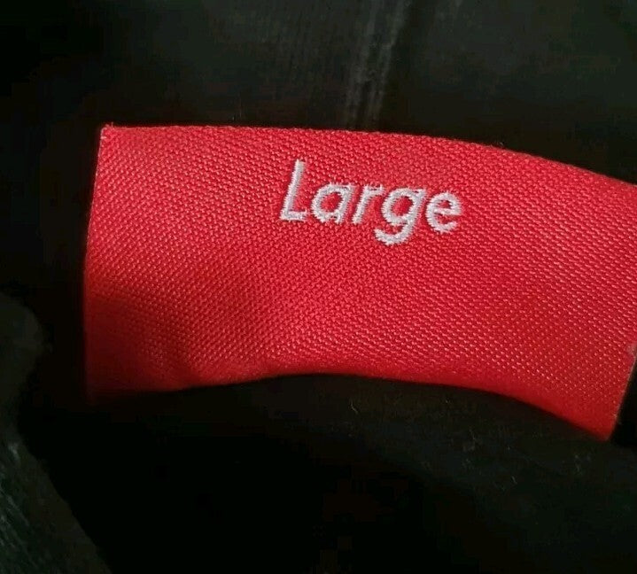 SS20 Supreme Cutout Letters Hooded Sweatshirt size L large black hoodie