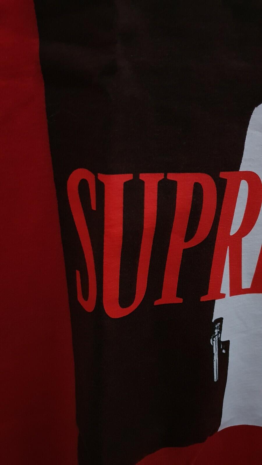 FW17 Supreme x Scarface Split Tee Red Size L