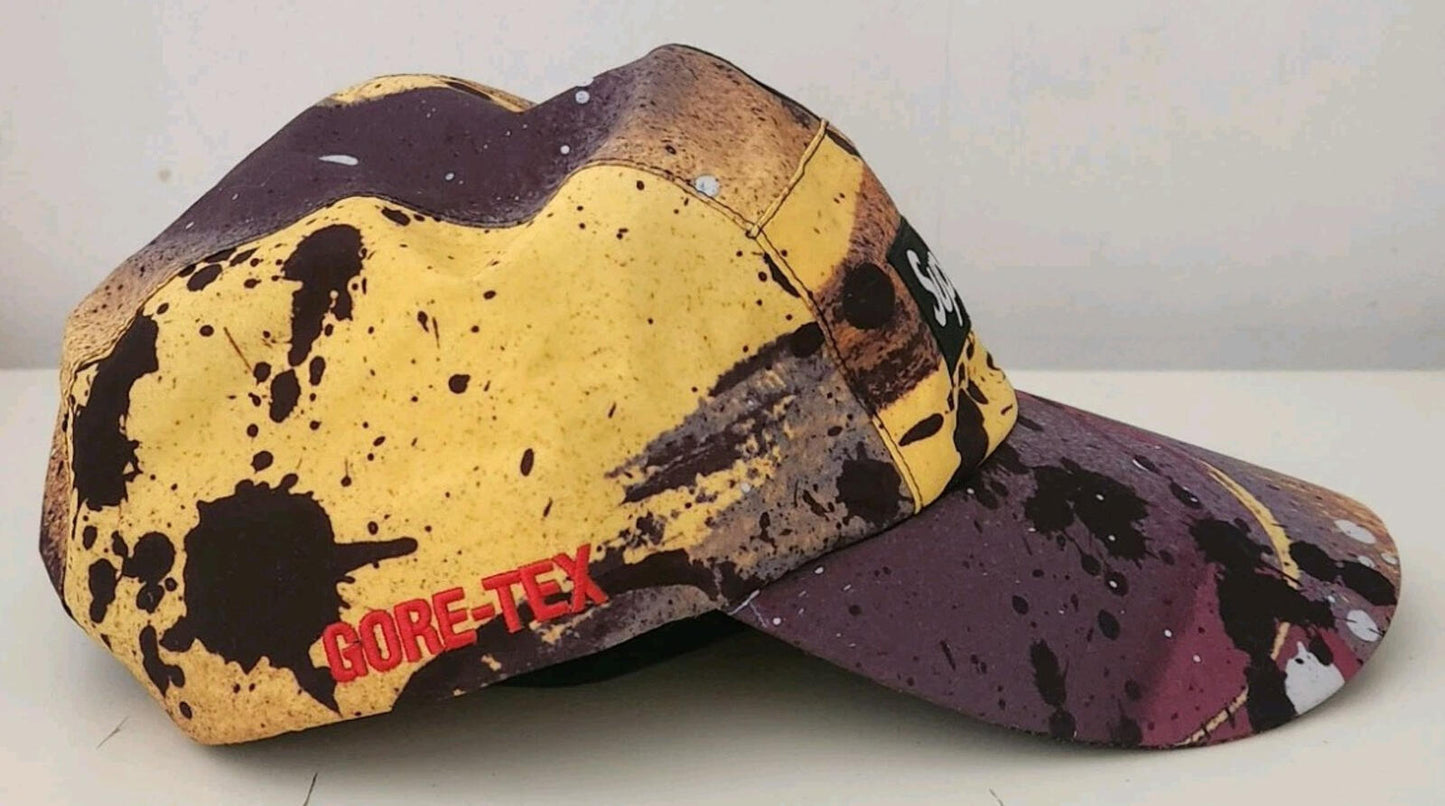 SS20 Supreme GORE-TEX Long Bill camp cap hat waterproof Rammellzee Yellow M/L