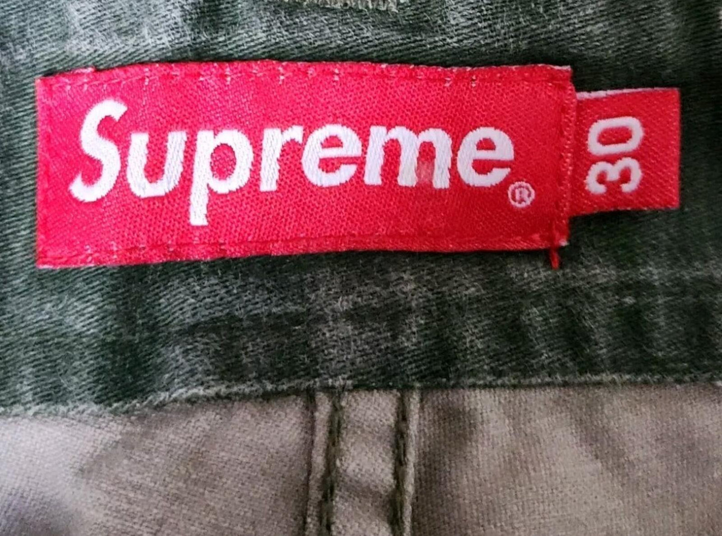 FW20 Supreme Cargo Pants Olive Digi Camo Size 30 W30