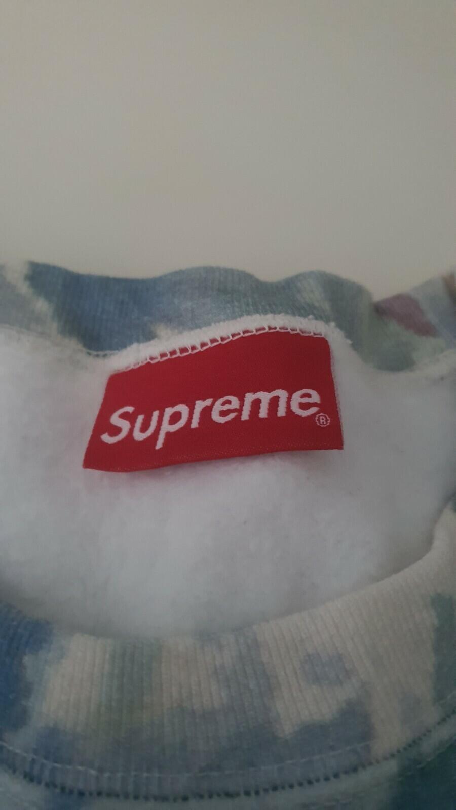SS21 Supreme Small Box Logo Crewneck  Watercolor Floral Size M