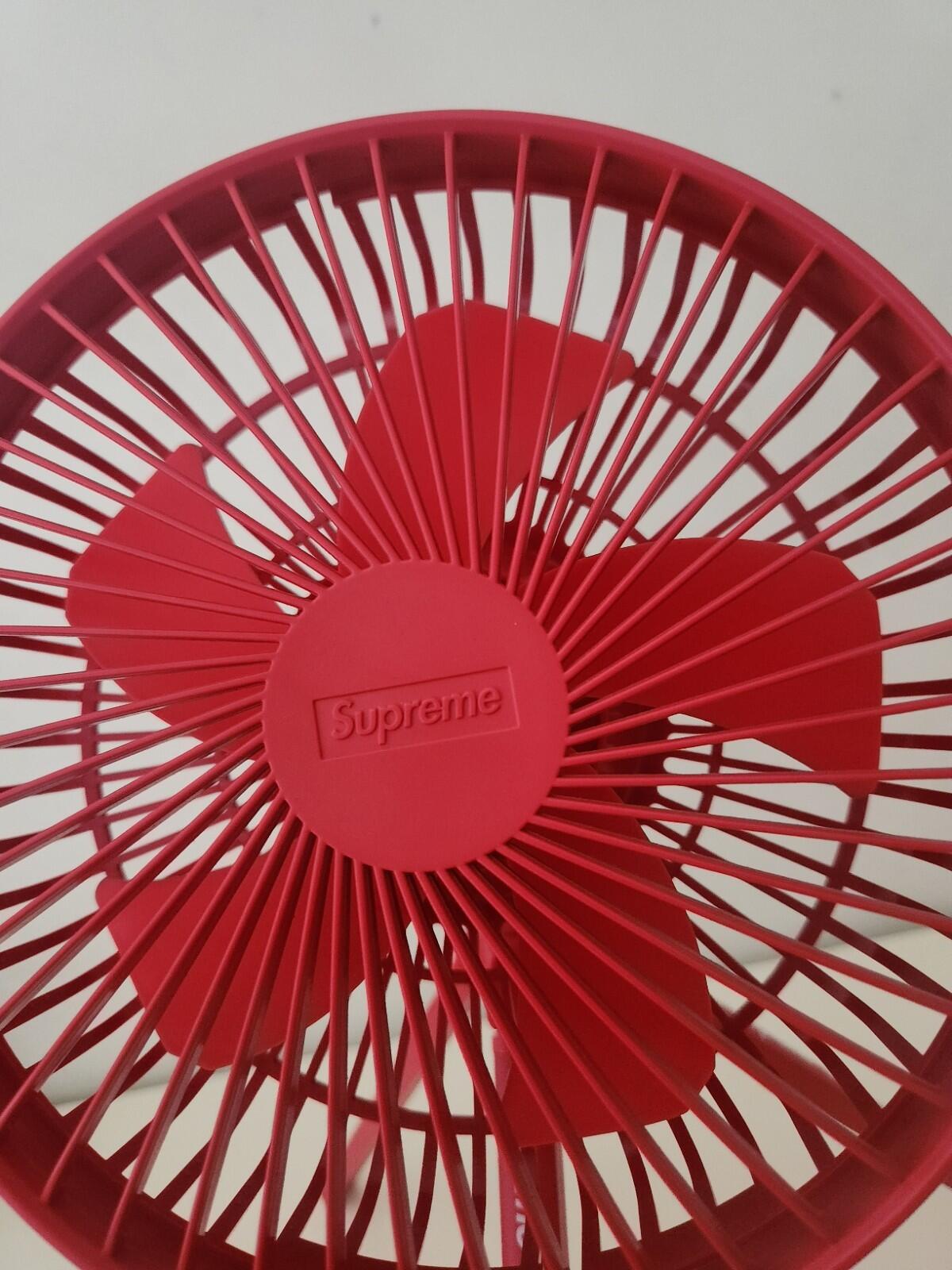 FW23 Supreme Cargo Container Electric Fan Wireless Portable Red Accessory Multi