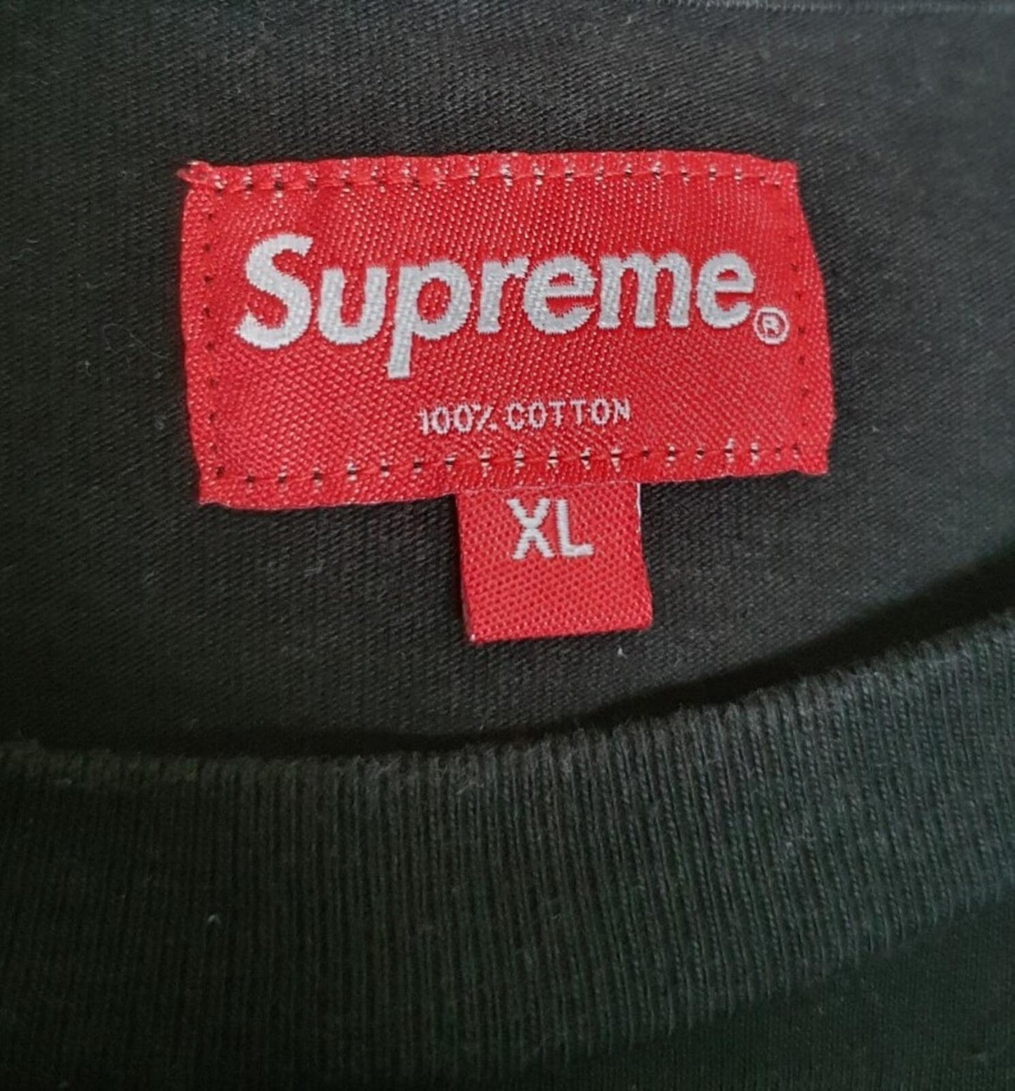FW20 Supreme Trademark L/S Top Tee Black Size XL