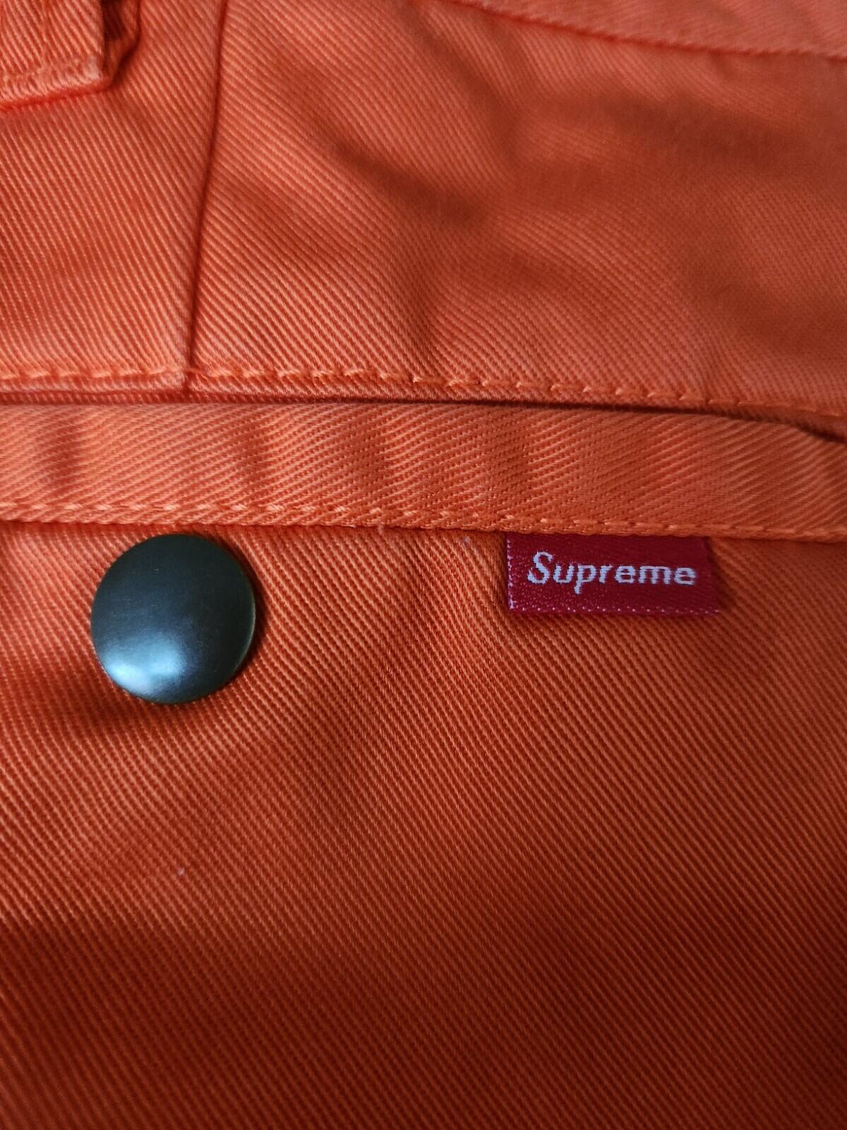 FW21 Supreme work pant size 32 Orange trousers pants W32 L32