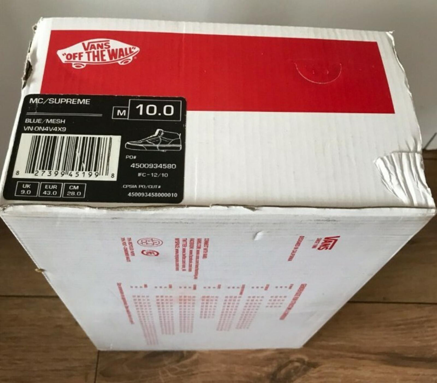 SS11 Supreme Vans Mike Carroll shoes leather US 10 UK 9 EU 43 Very Rare Trainers