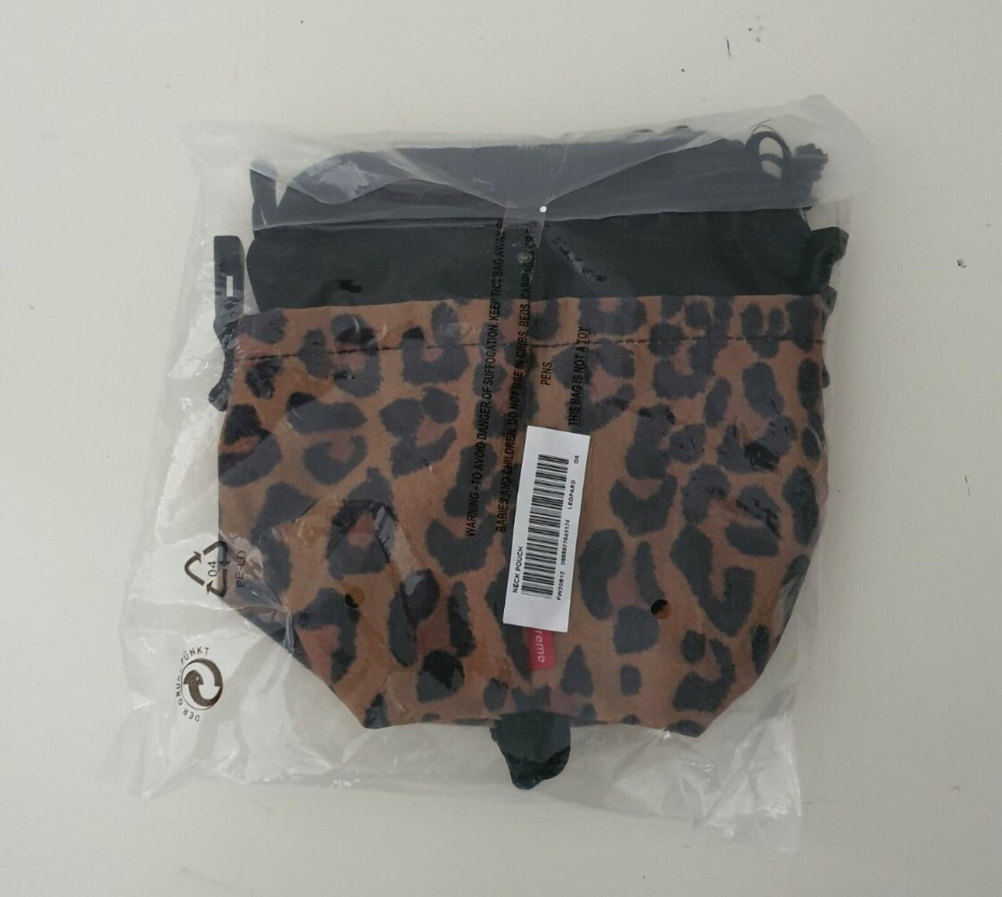 FW20 Supreme Neck Pouch Bag Leopard Water Resistant