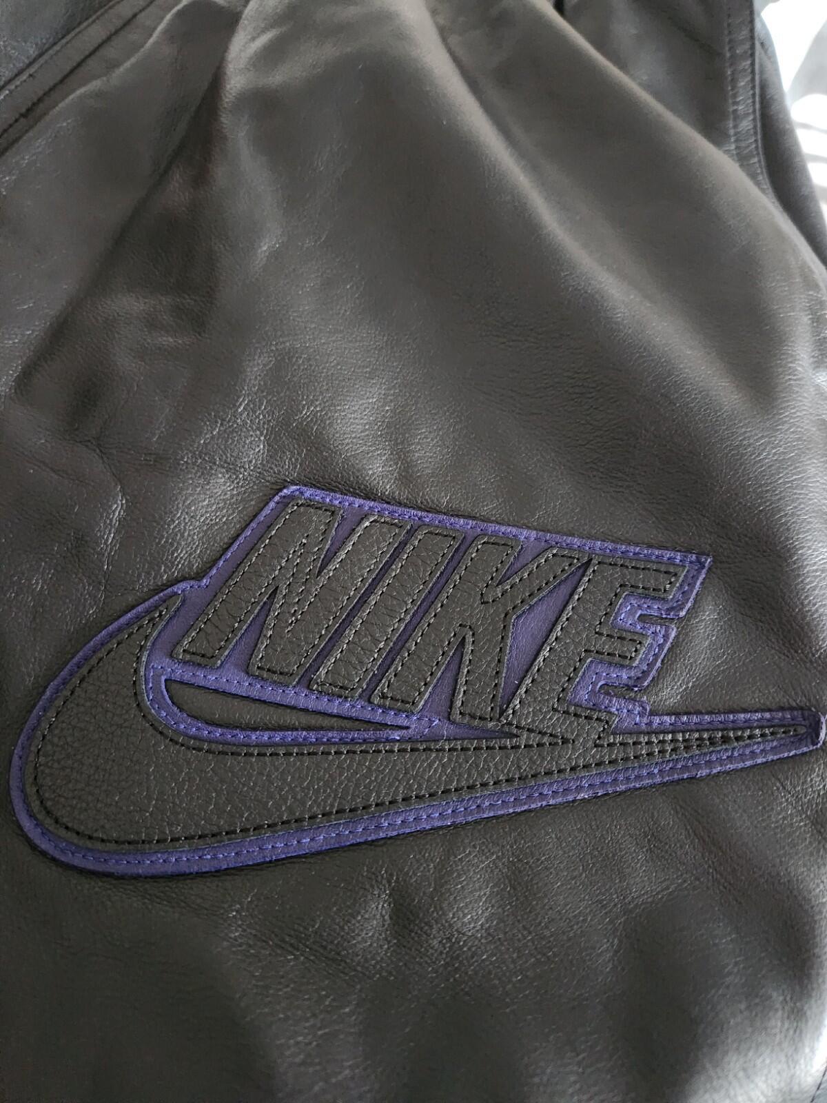 FW19 Supreme x Nike Leather Warm Up Pant RRP $498 Black S Small W30 L30 Trousers