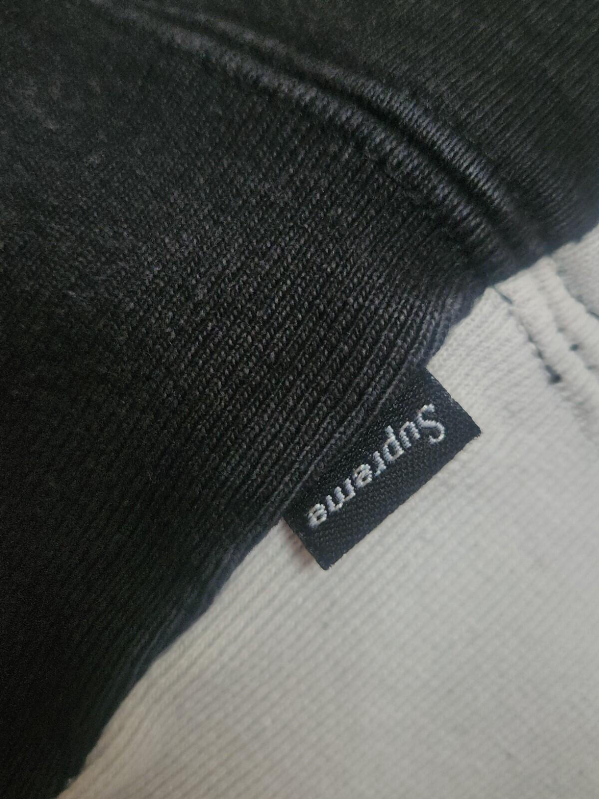 FW21 Supreme S Logo Split Hooded Sweatshirt M Medium hoodie Black White