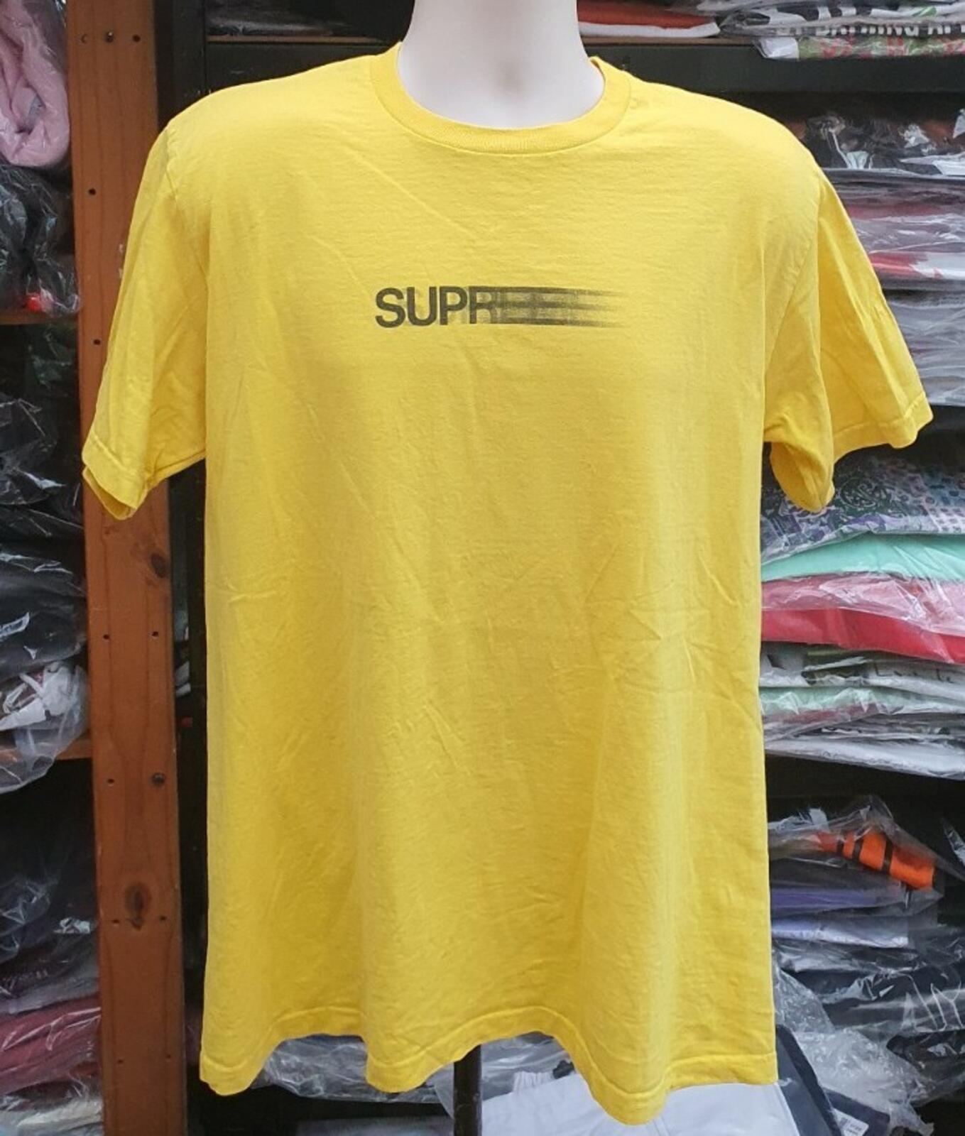 SS20 Supreme Motion tee Size M medium yellow T-shirt