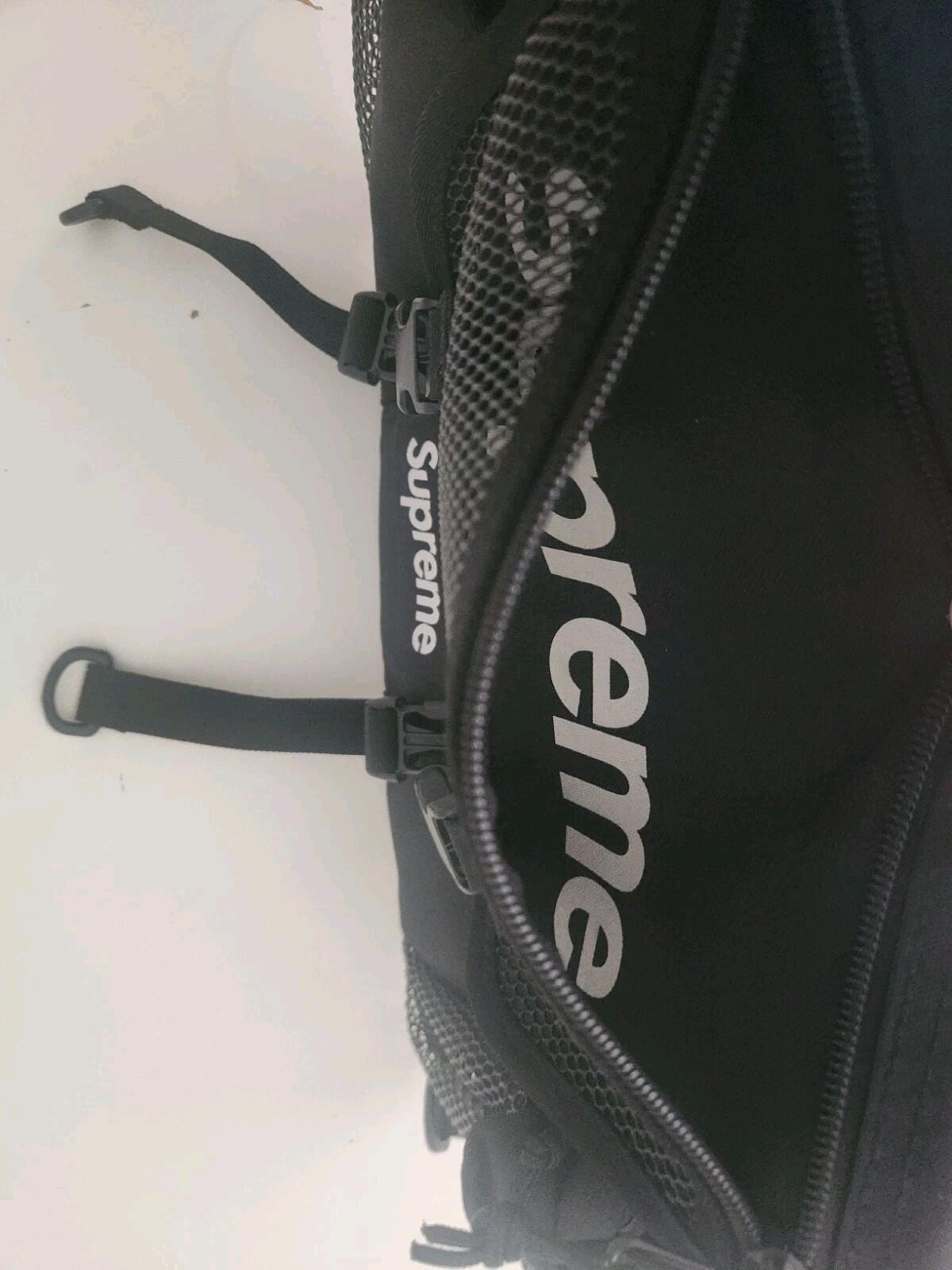 SS20 Supreme waist bag Black Shoulder Belt Cordura