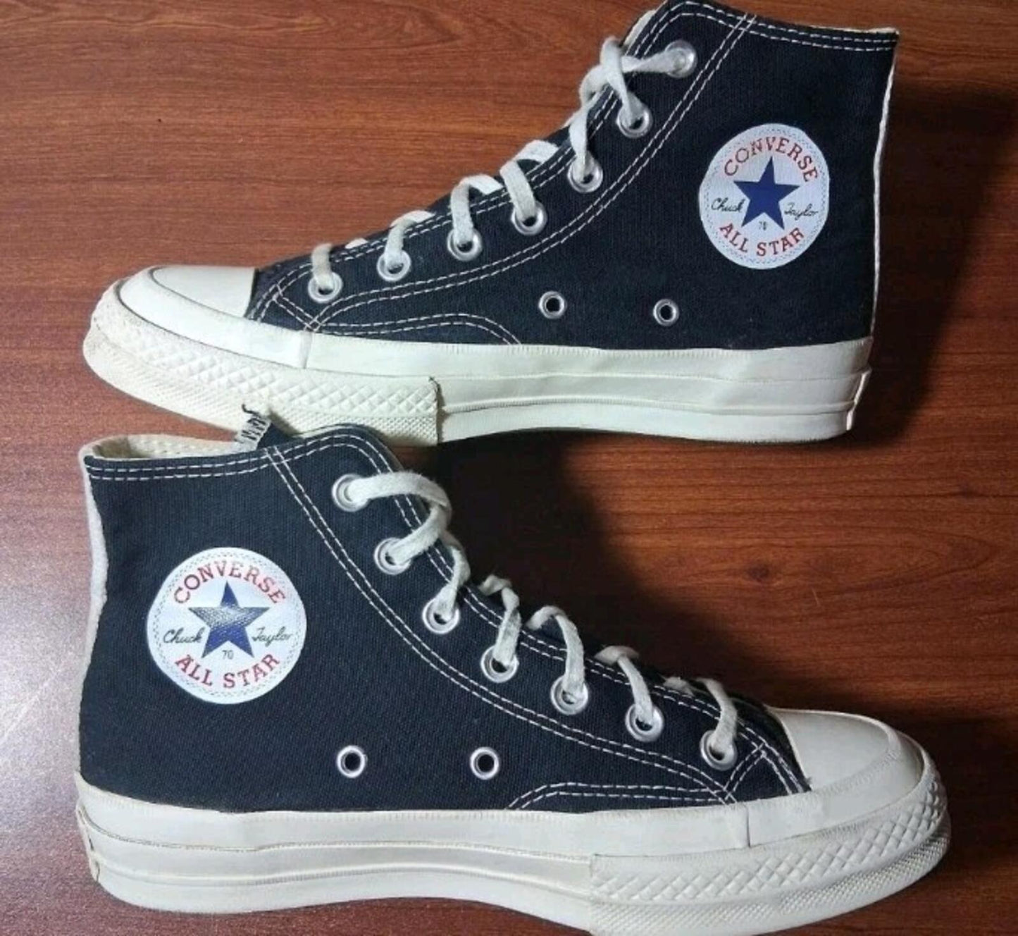 Comme des Garcons PLAY Converse Chuck Logo High Top Trainers £140 UK 5 EU 37.5