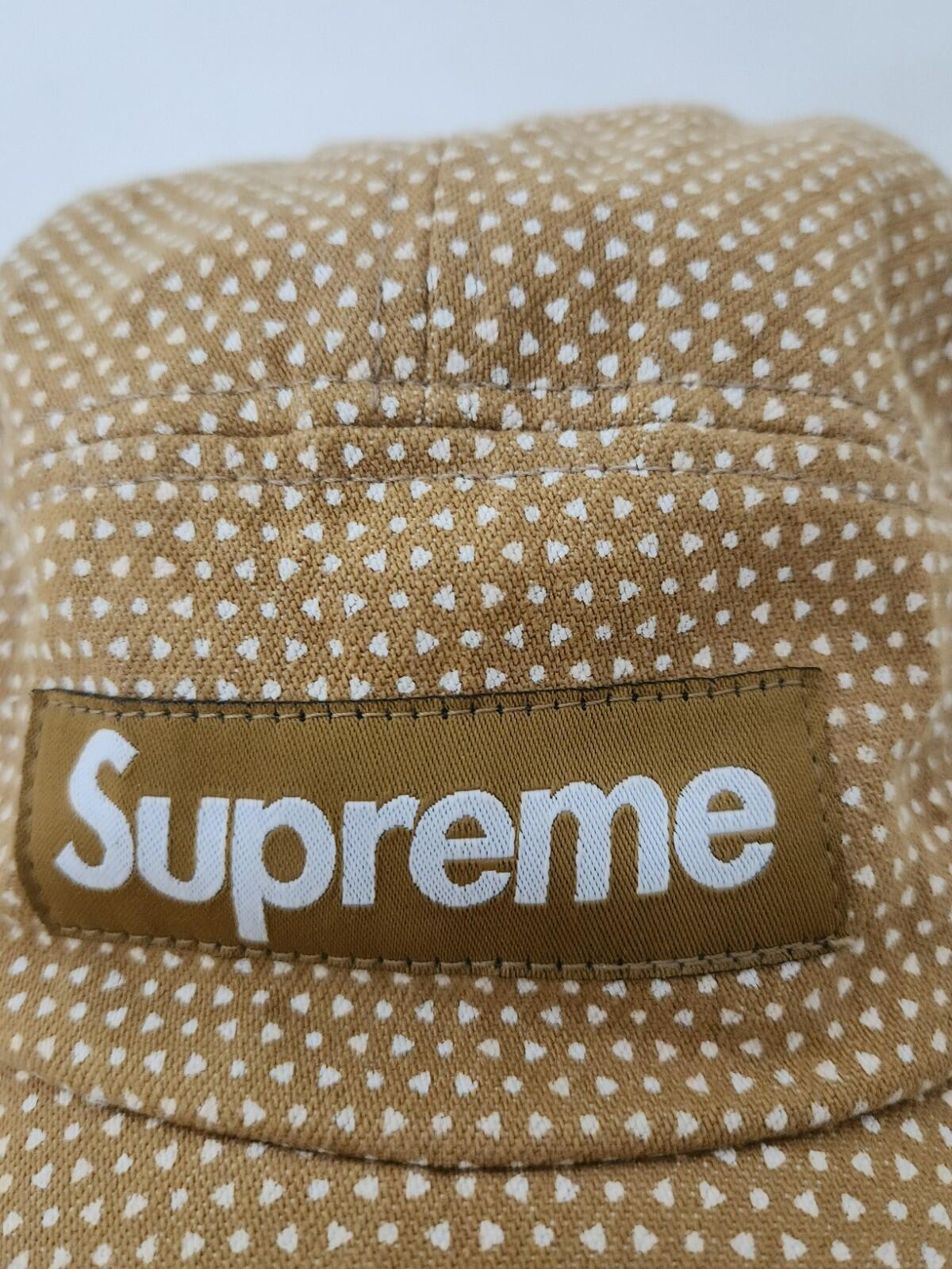 SS12 SUPREME Foulard Camp Cap Yellow Box Logo Hat New Vintage 2012 Triangles
