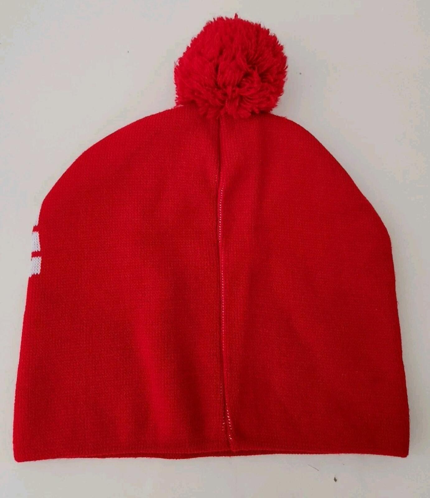 FW08 Supreme Mont Blanc Puff Beanie Rot 2008 Mütze Vintage Selten Hergestellt in Kanada