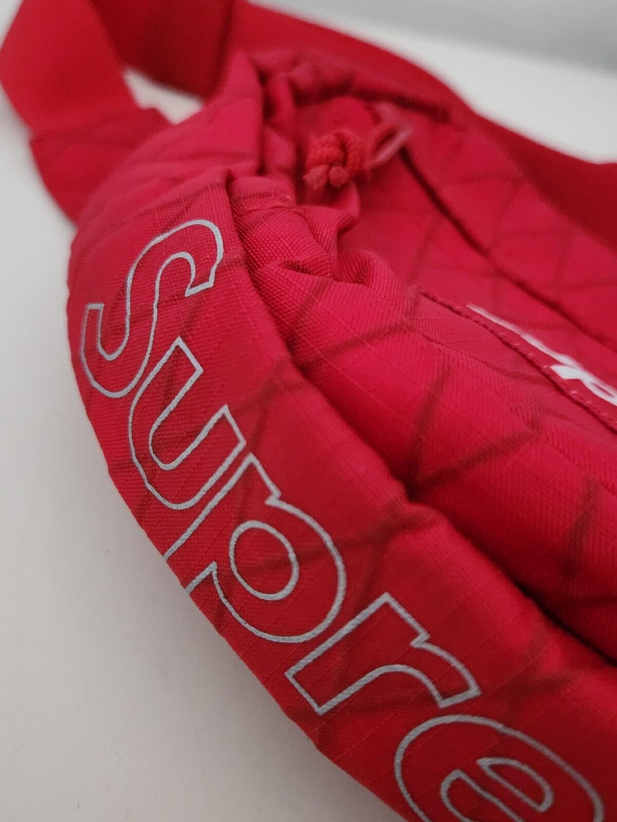 FW18 Supreme red waist and shoulder bags Water and Abrasion resistant