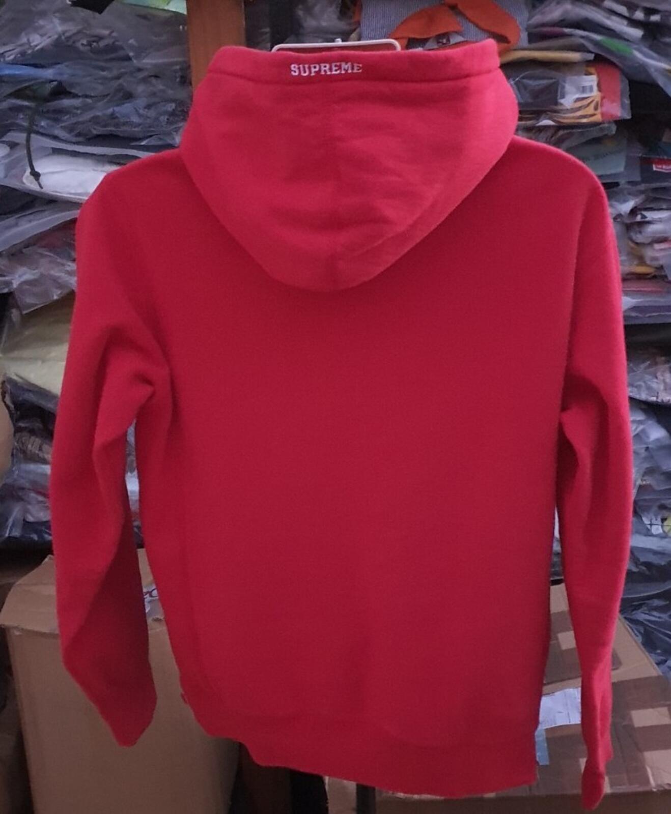 SS20 Supreme S Logo Hooded Sweatshirt Red Size M