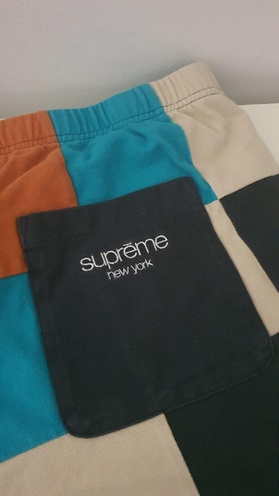 FW18 Supreme Patchwork Pique Short Size S