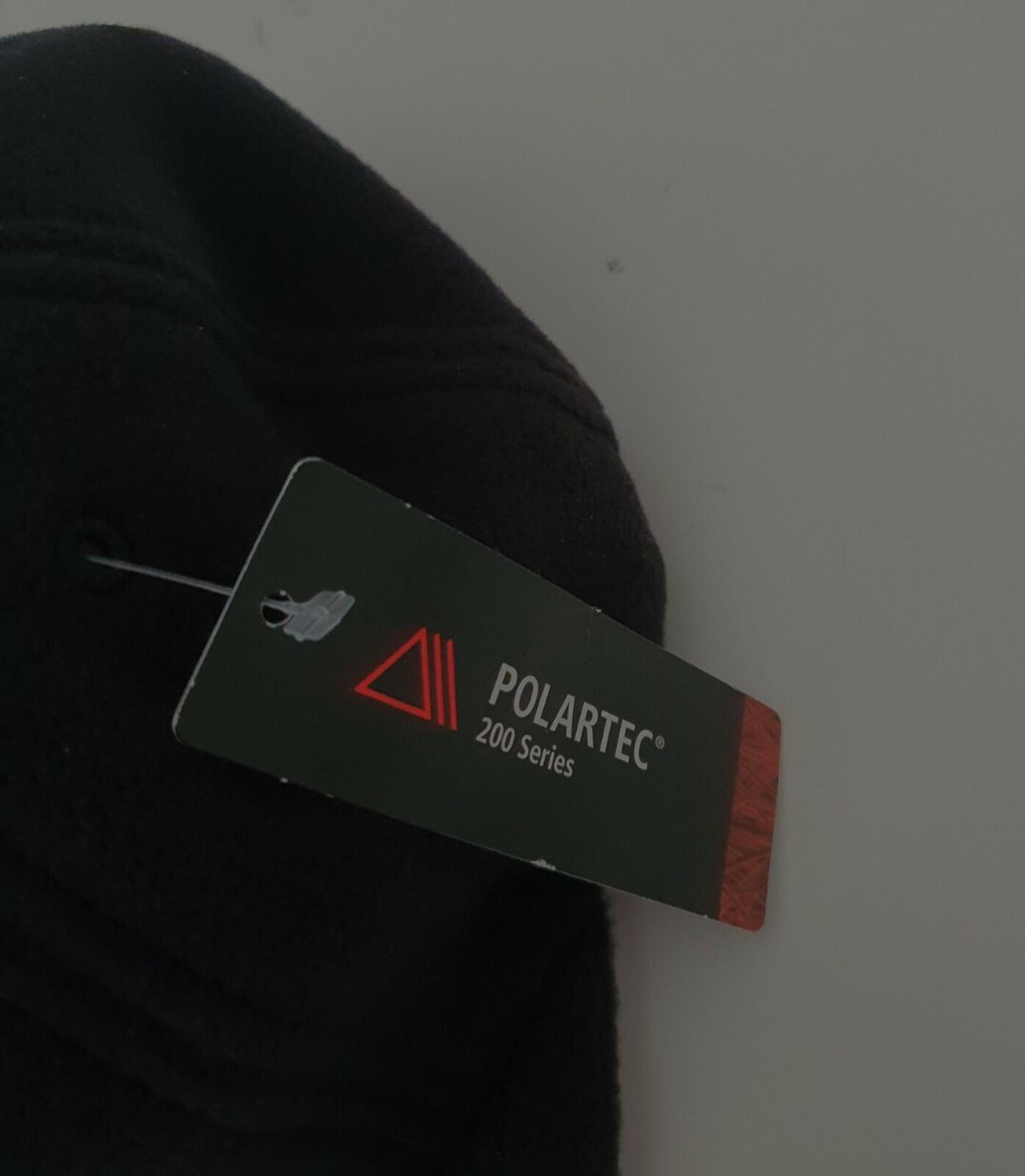 FW16 Supreme Polartec Fleece 6-panel black hat cap Reflective patch New with tag