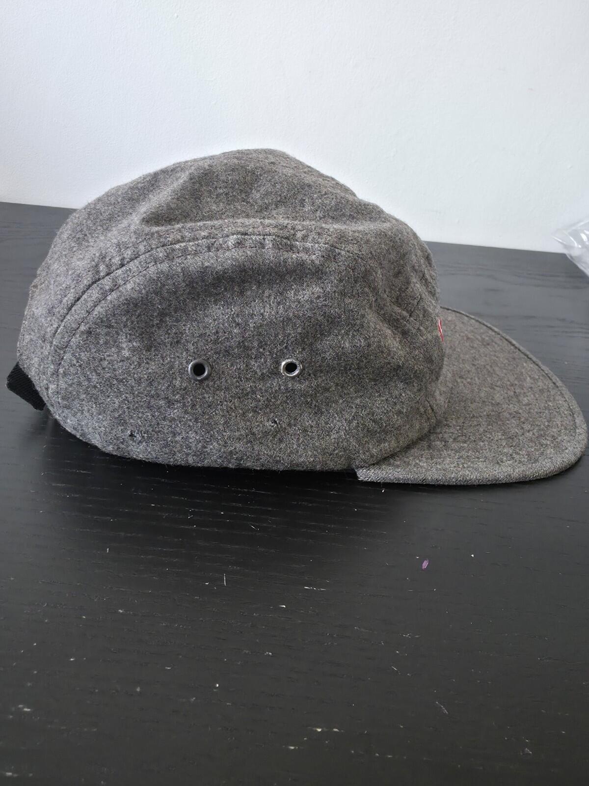 FW13 Supreme Loro Piana Wool Camp Cap Grey