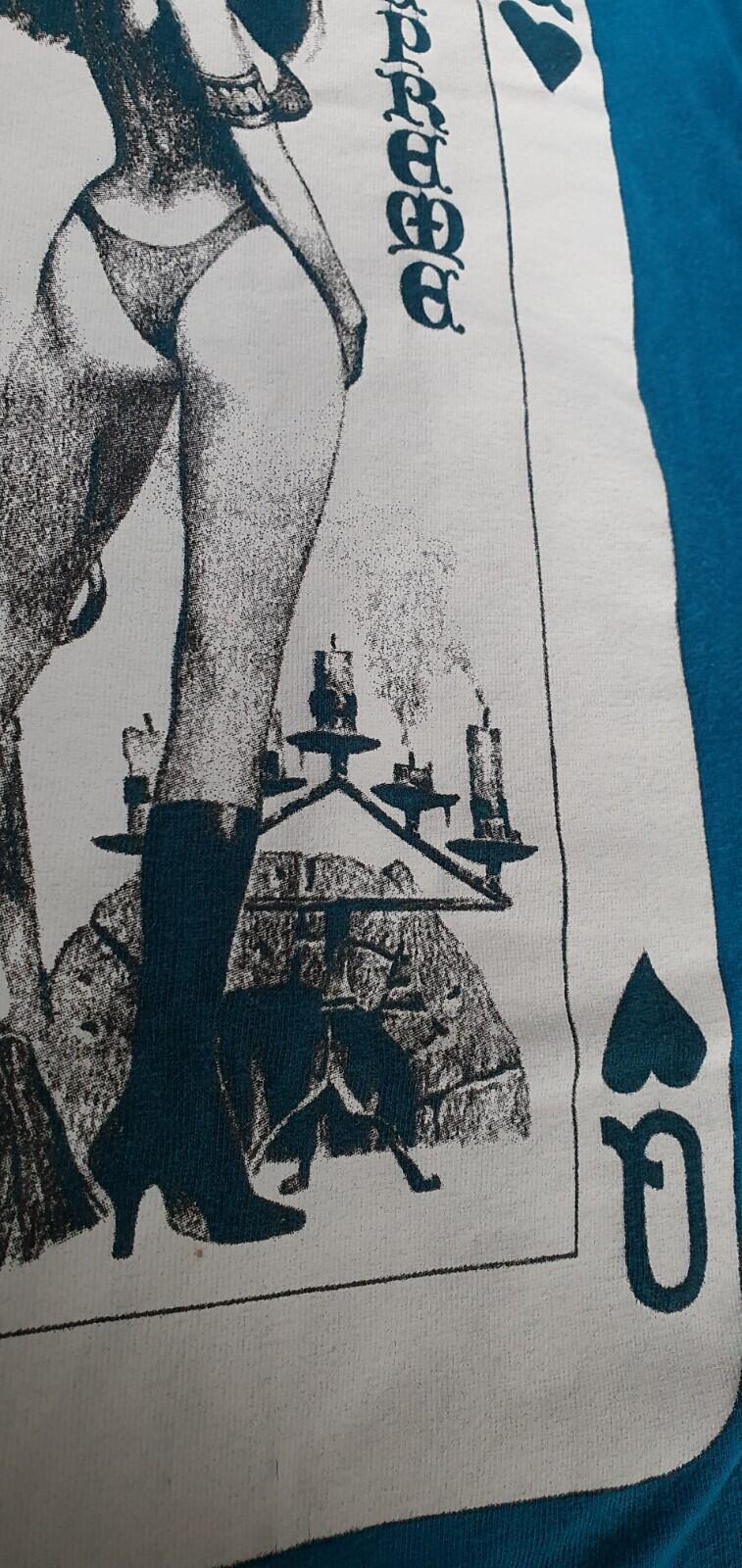 SS17 Supreme Vampirella Card tee M medium deep blue t-shirt