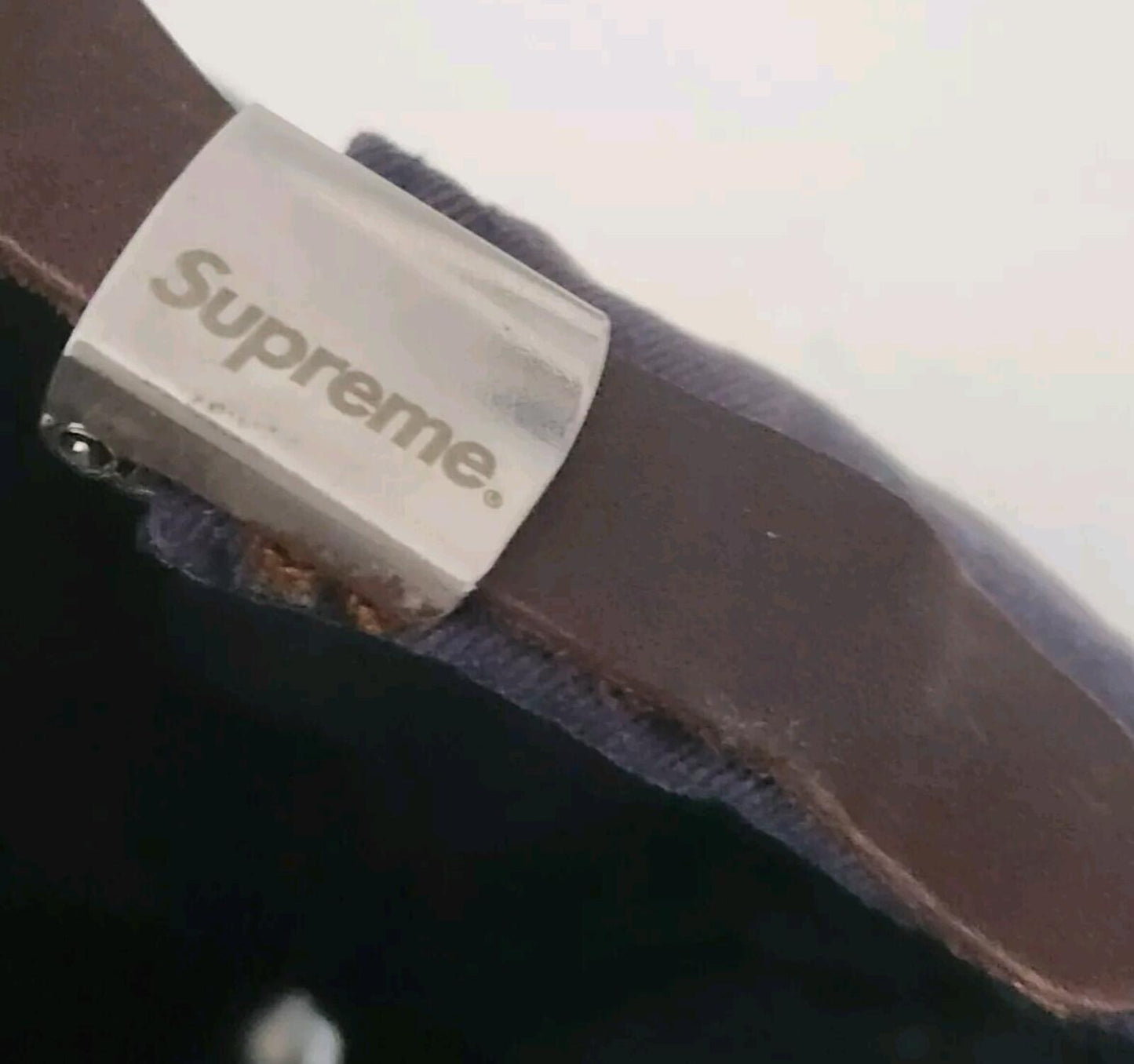 SS17 Supreme Multi Color Classic Logo 6-panel navy cap hat