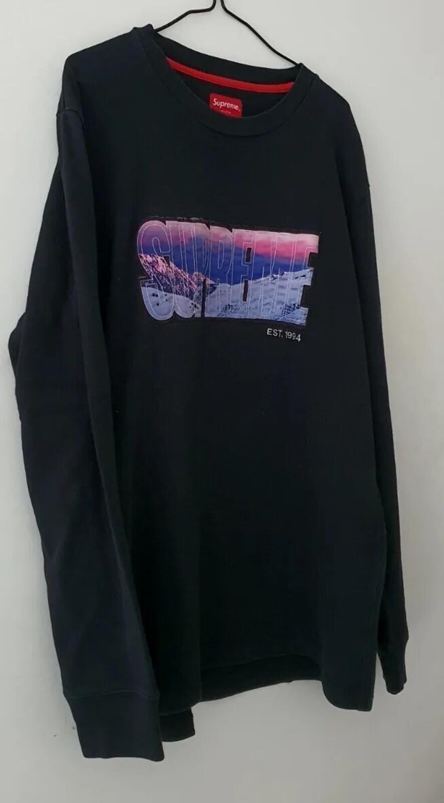 FW15 Supreme Summit L/S Top Black Size L
