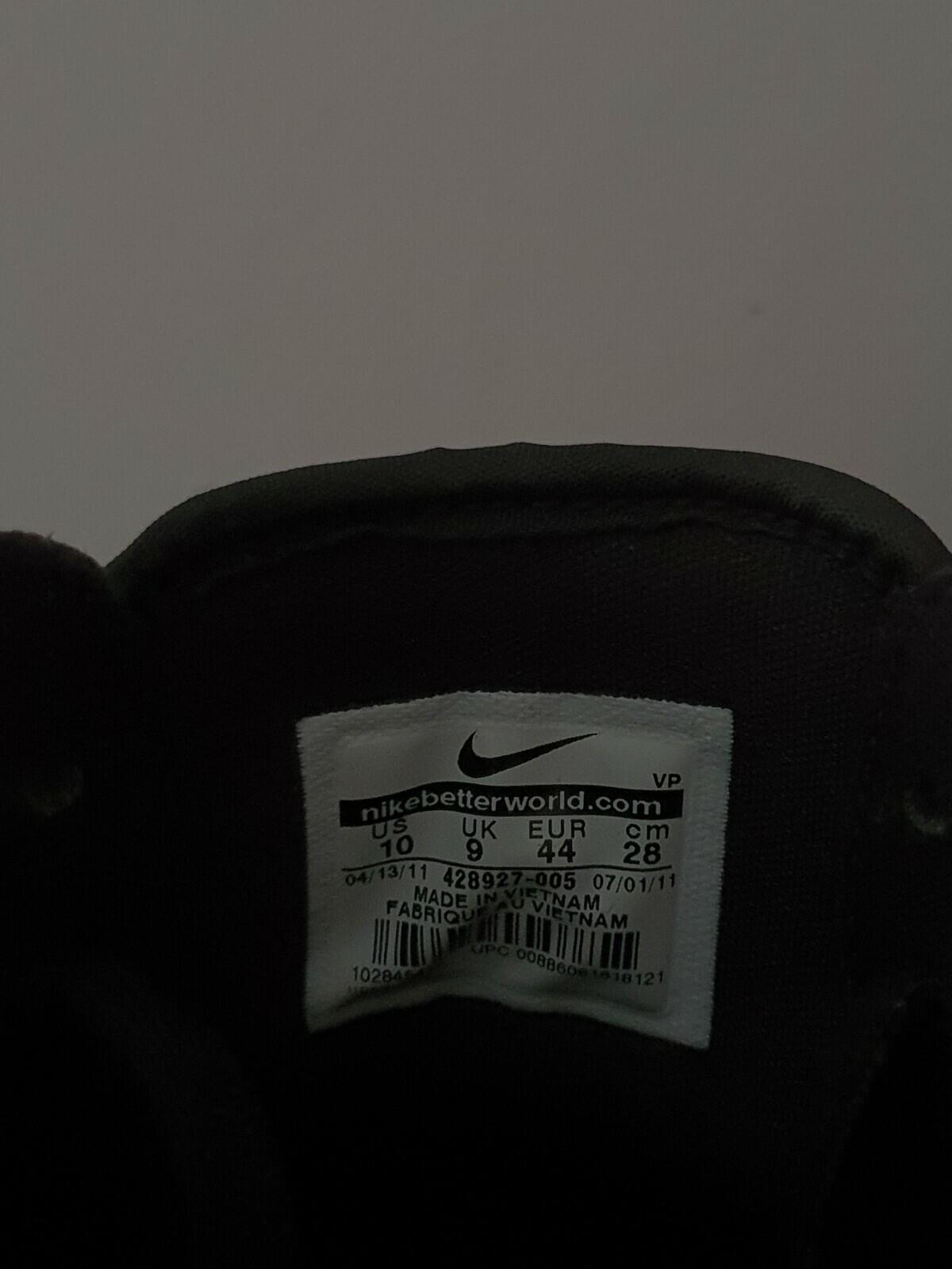 FW11 Supreme Nike Zoom Air 94 Hi black US 10 UK 9 EU 44 trainers lot Vintage