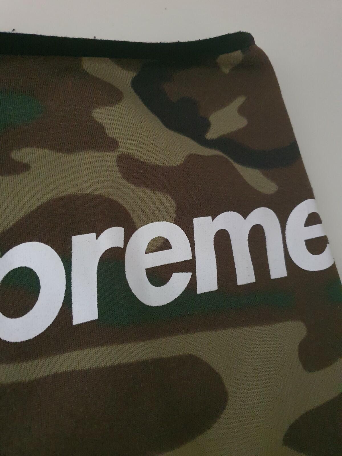 Rare FW15 Supreme fleece neck gaiter woodland camo neck warmer