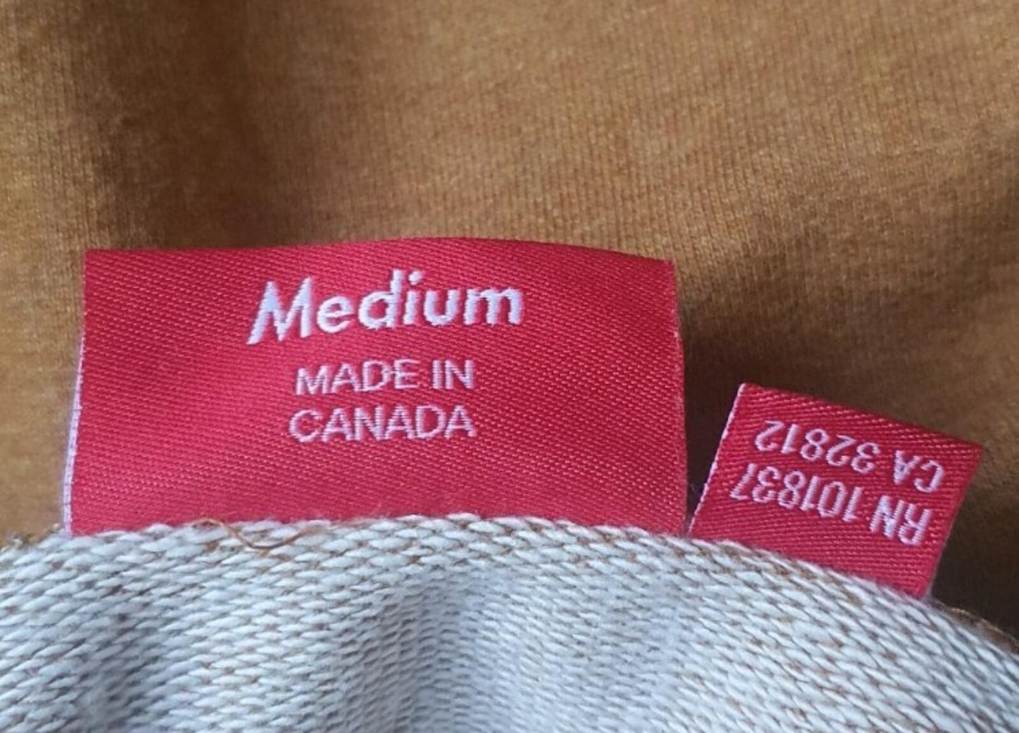 Supreme Vintage Crewneck Mustard Brown Sweatshirt size M medium Jumper Cotton