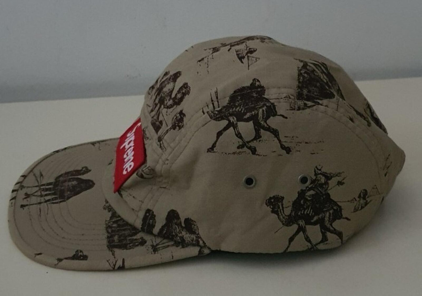 SS12 Supreme Camels Camp Cap Hut Vintage Tan Sand Sehr Selten 2012