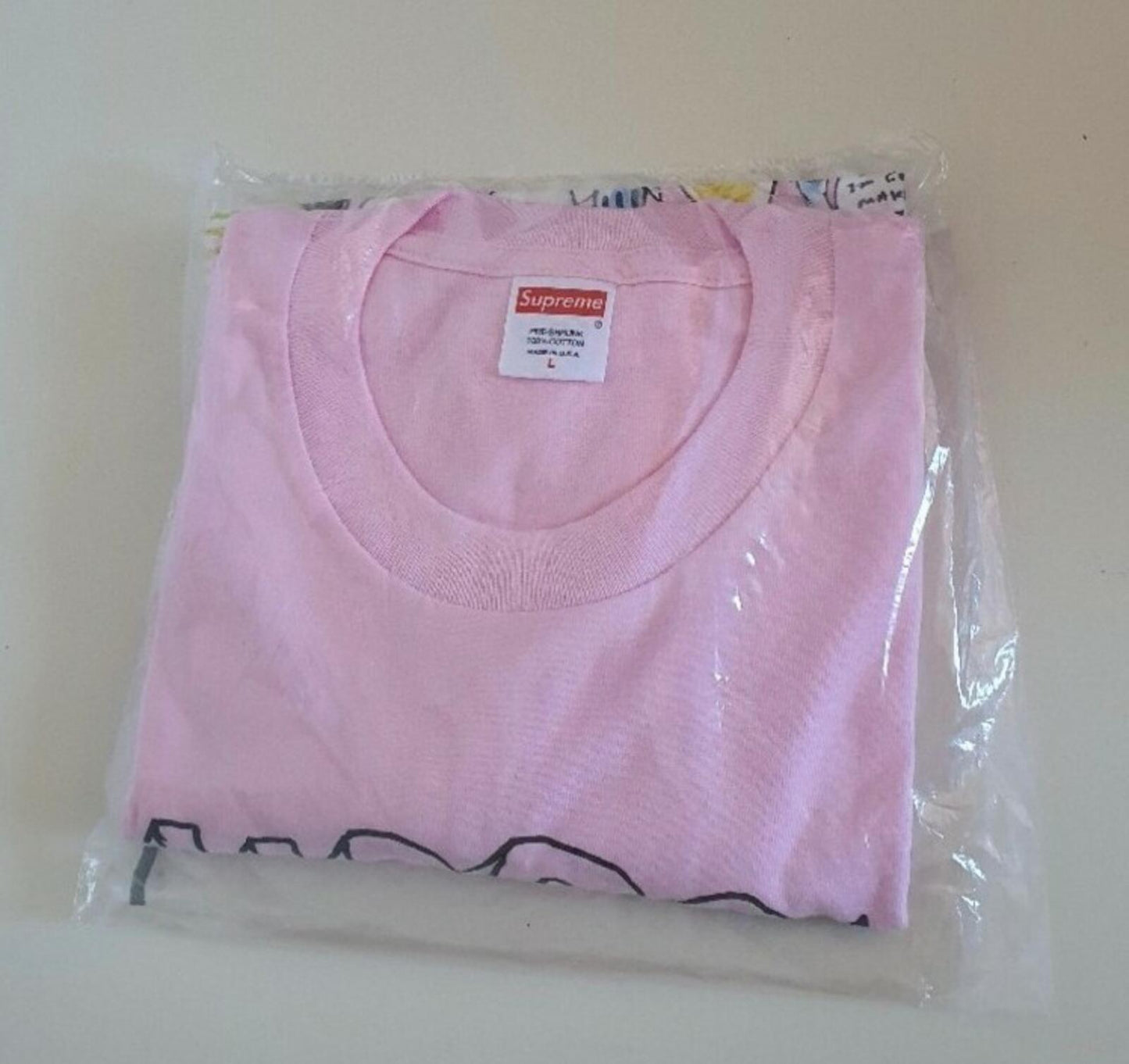 SS20 Supreme x Daniel Johnston tee Light pink T-shirt L large New and unopened