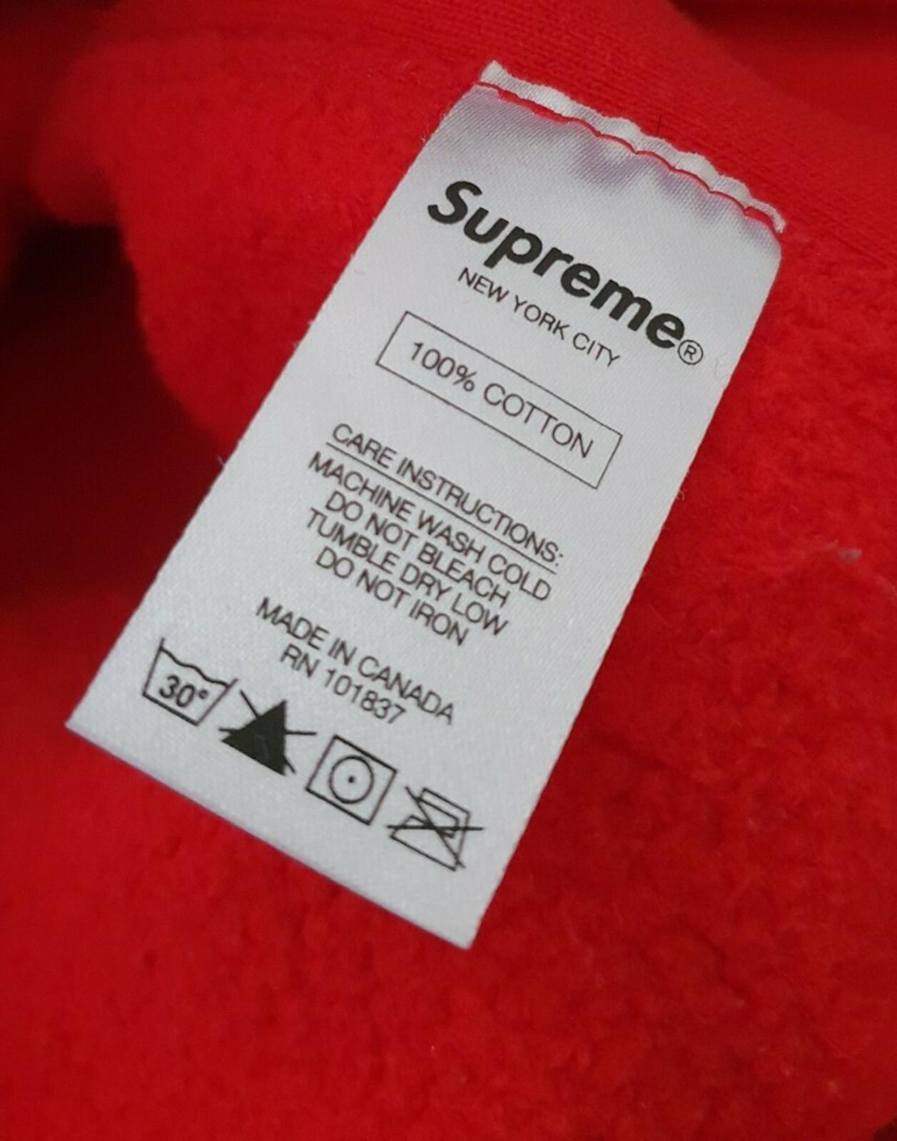 FW16 Supreme Rose Hooded Sweatshirt Red Size M