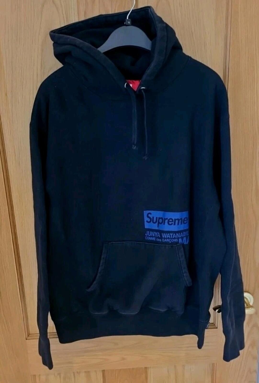 FW21 Supreme x Junya Watanabe CDG Man Hooded Sweatshirt Black Size M