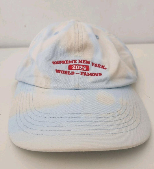 Gorra de 6 paneles blanqueada Arc Supreme New York SS24