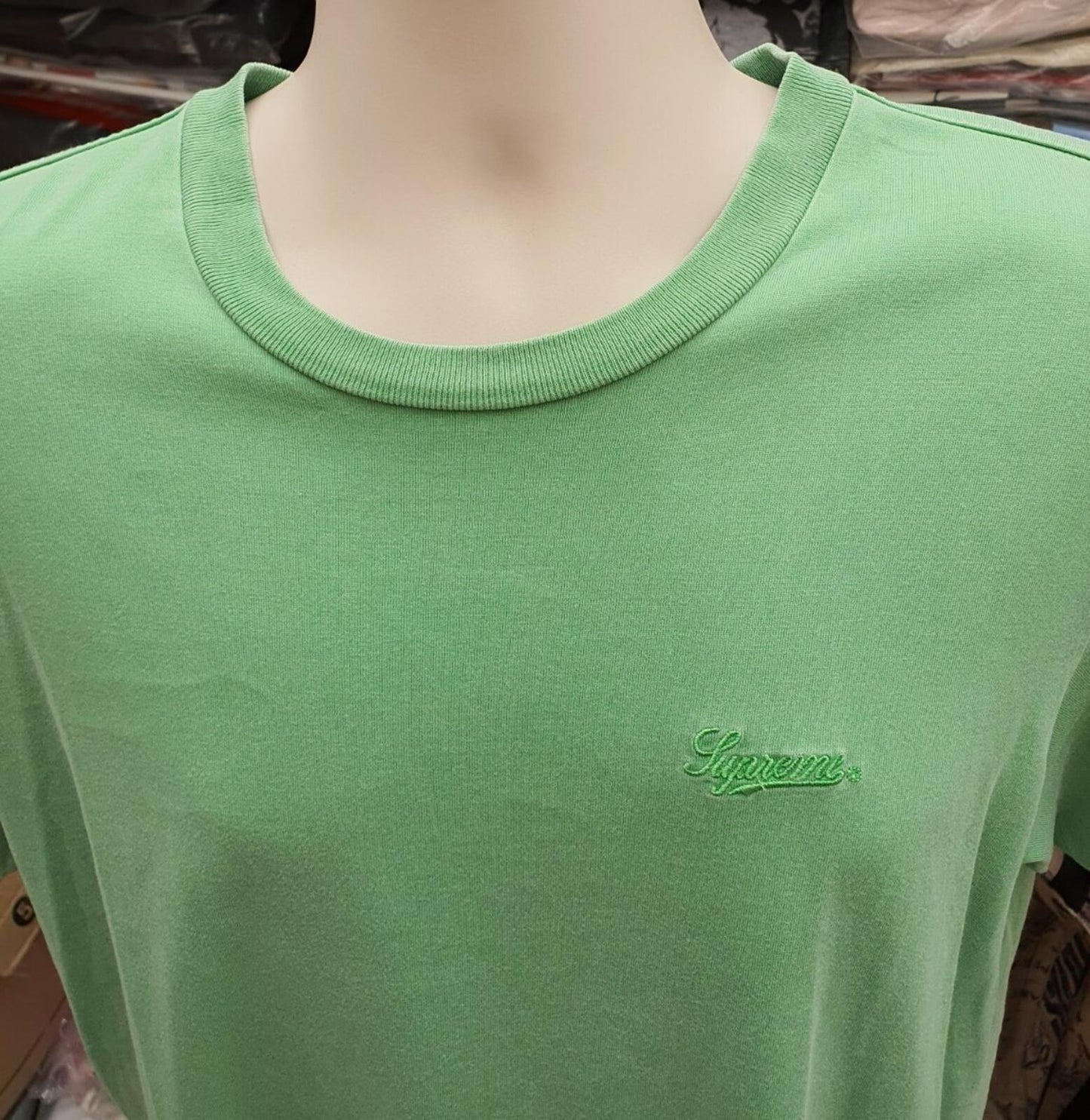 Supreme Overdyed Tee green tee M medium T-shirt