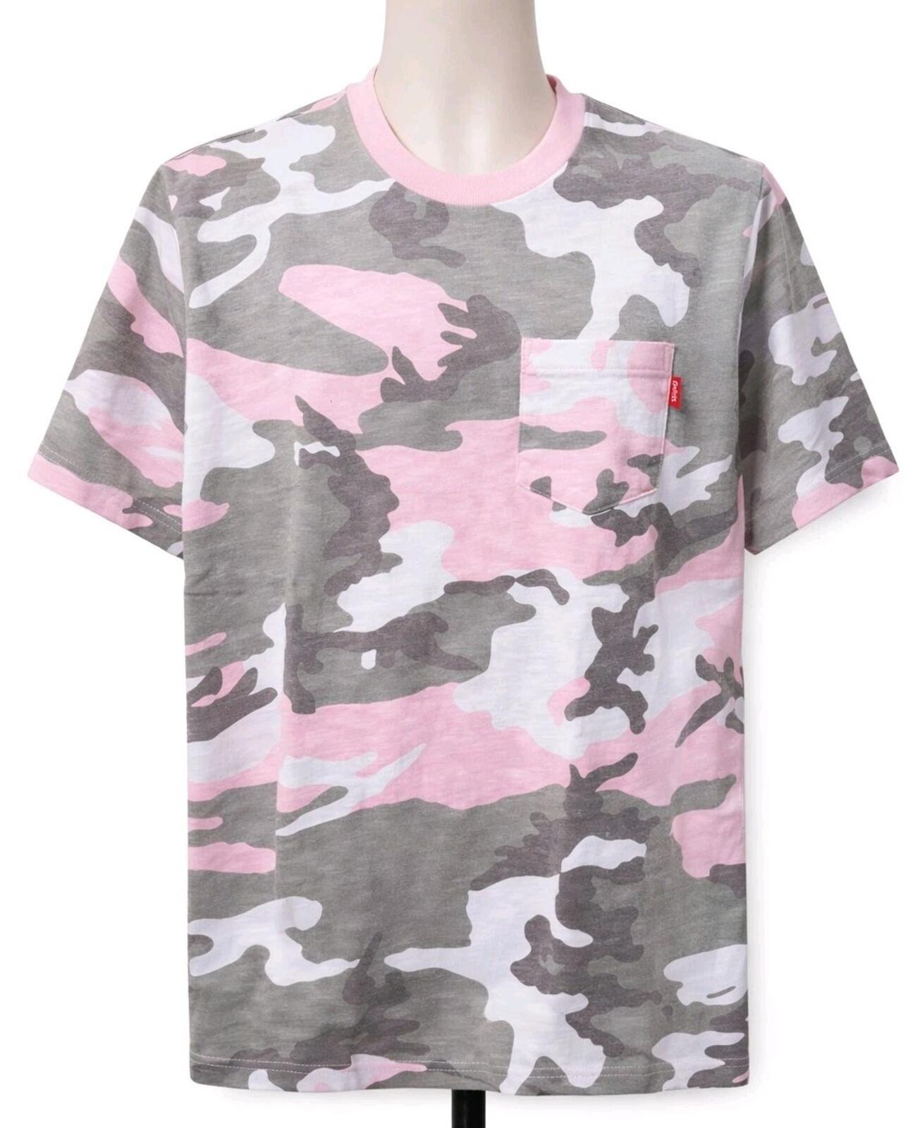 SS18 Supreme Pocket Tee Pink Camo Size M