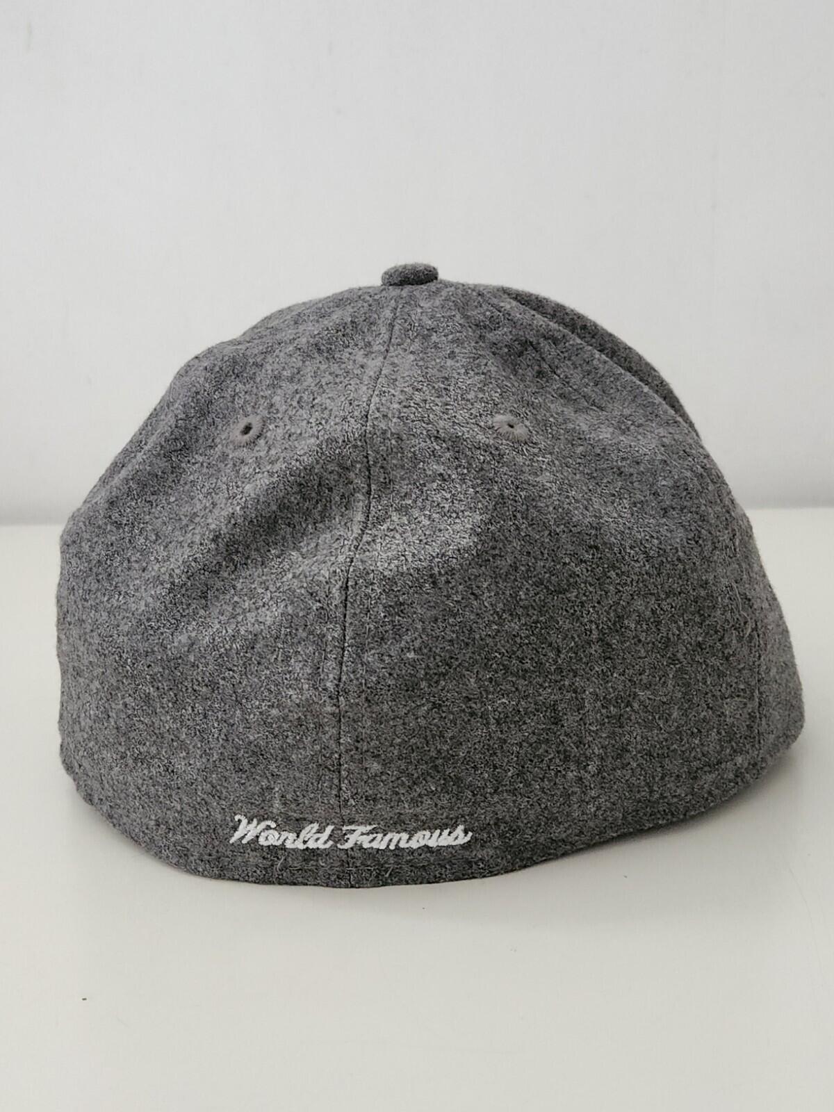 FW11 Supreme Loro Piana Box Logo New Era Grey Wool Cashmere hat 7 1/4 Vintage