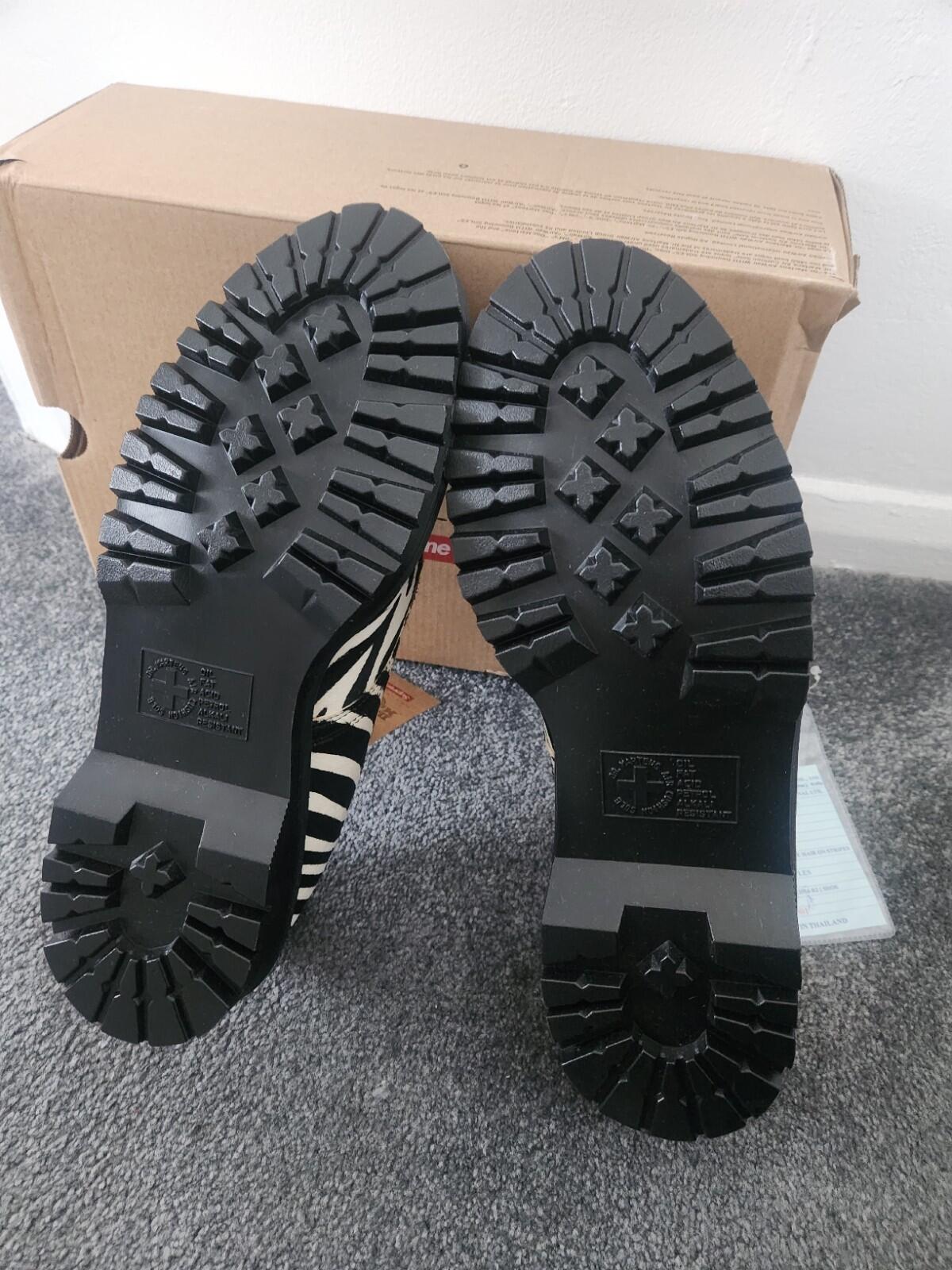 SS21 Supreme Dr. Martens Split Toe 5 Eye Zebra PR SAMPLES UK 9 US 10 EUR 43 New