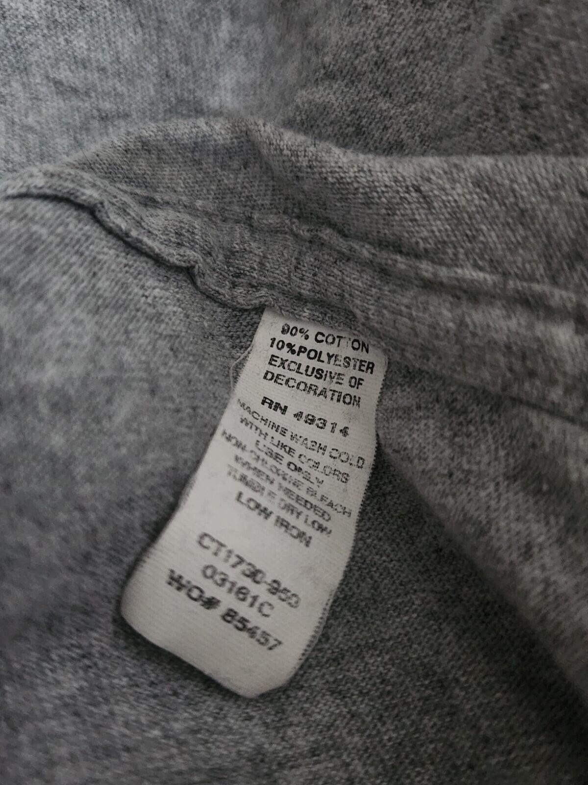 SS17 Supreme x Champion Grey L/S tee size M medium long sleeve T-shirt