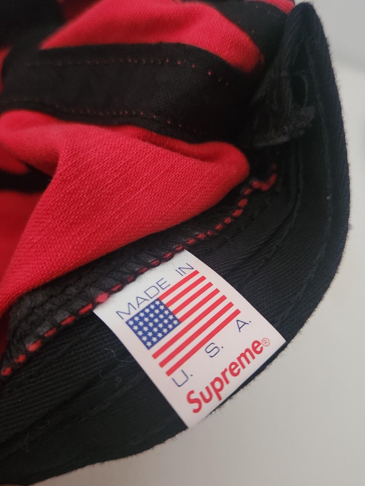 SS19 Supreme Military Camp Cap Hat Red
