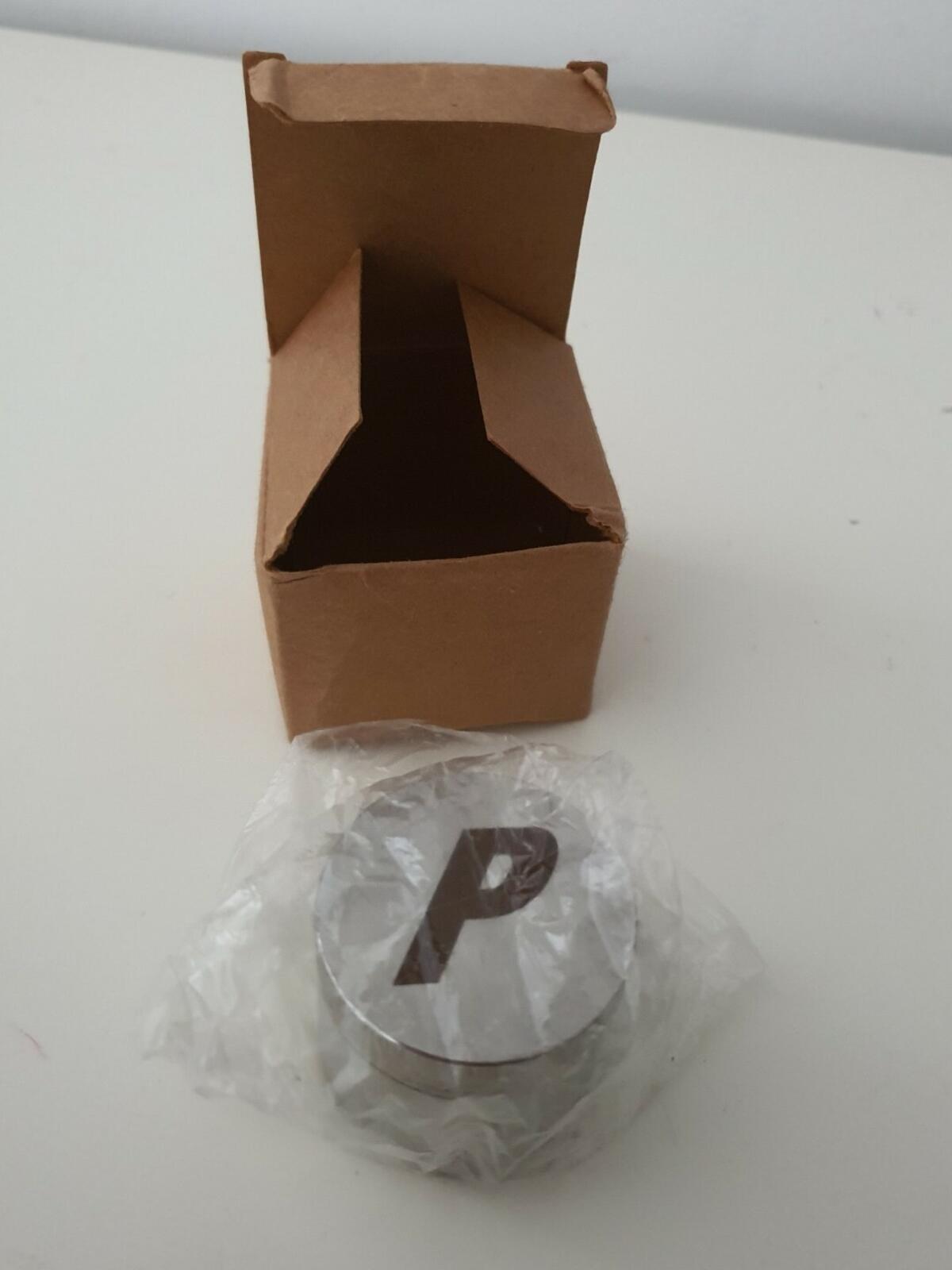 SS16 Palace Skateboards P mini grinder metal silver Rare