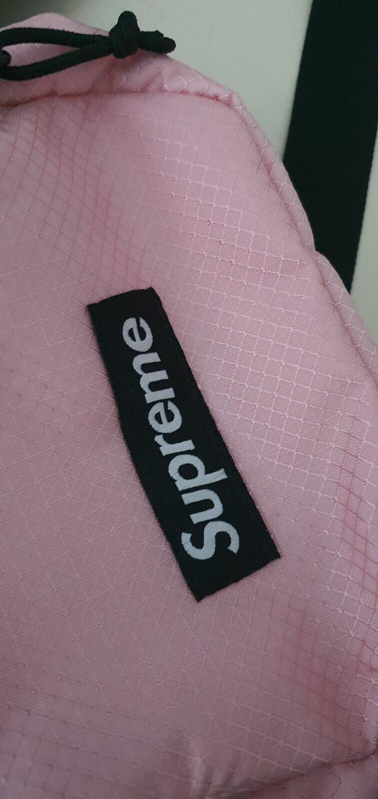 SS22 Supreme side bag pink Shoulder Cordura Water resistant Nalgene bottle 500ml