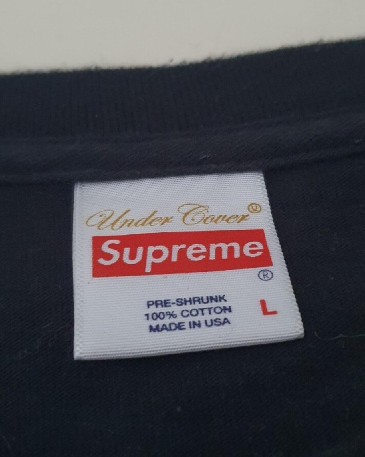 FW14 Supreme x Undercover Anatomy black Tee L large T-shirt Rare 2014 Vintage