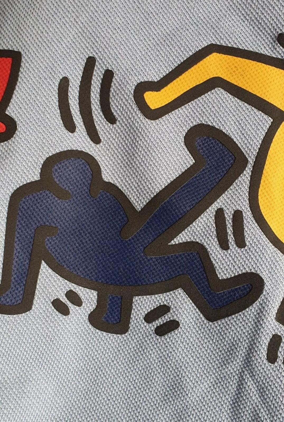 LACOSTE x KEITH HARING polo shirt from 2019 size L large FR 5 light blue Worn 1x