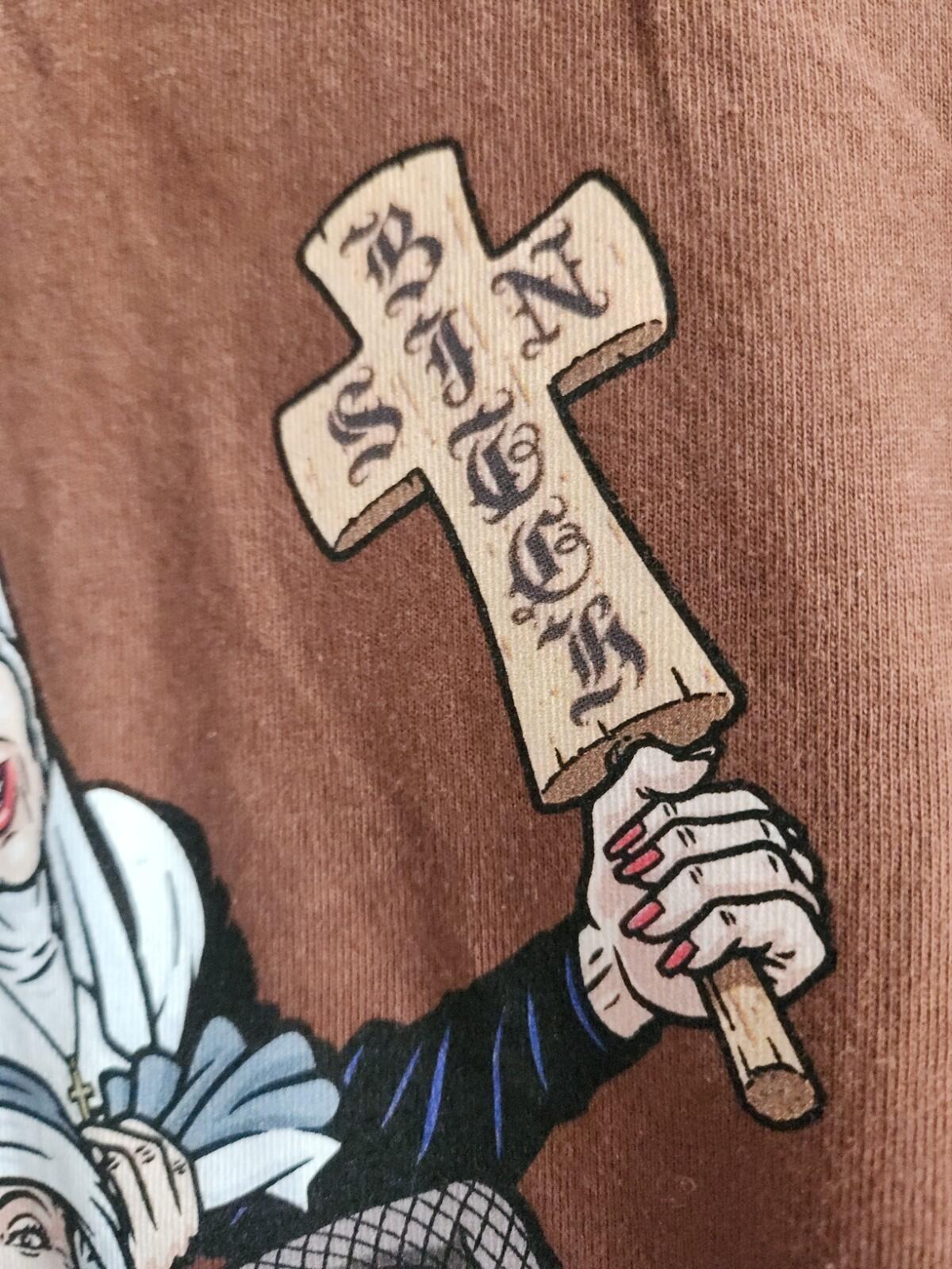 FW22 Supreme Nuns tee Original Artwork By Sean CliverBrown T-shirt Size L Large