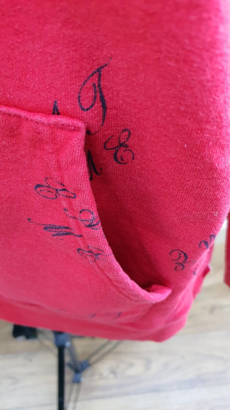 FW15 Supreme Eat Me Hooded Sweatshirt Red Size XL