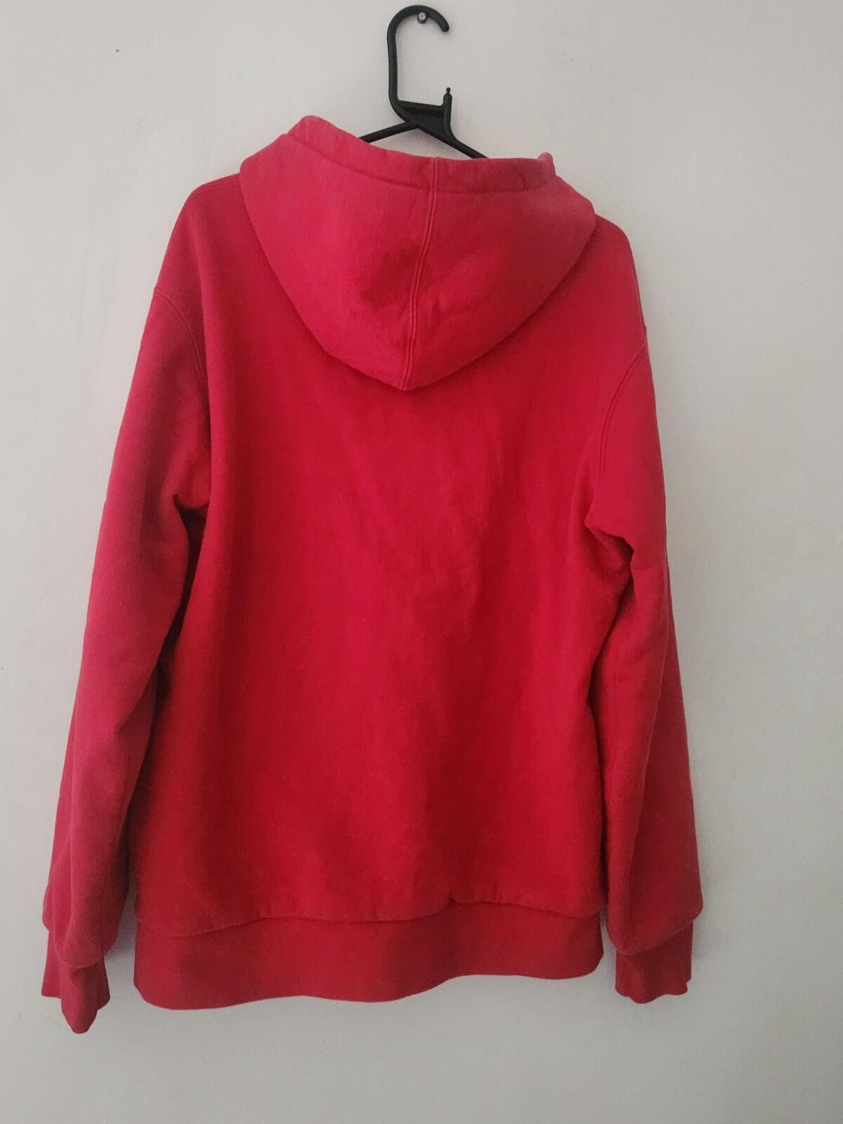 FW10 Supreme Arc Logo Thermal Zip Up Hooded Sweatshirt Red