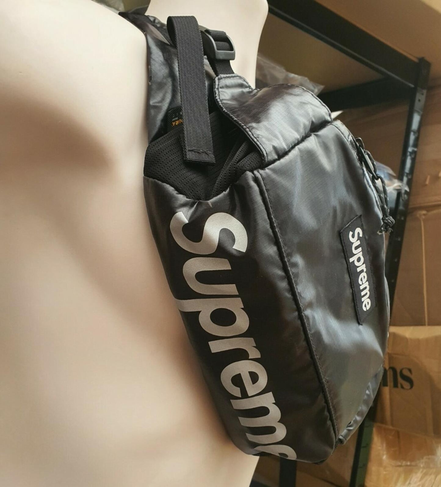 FW17 Supreme Waist Bag Black