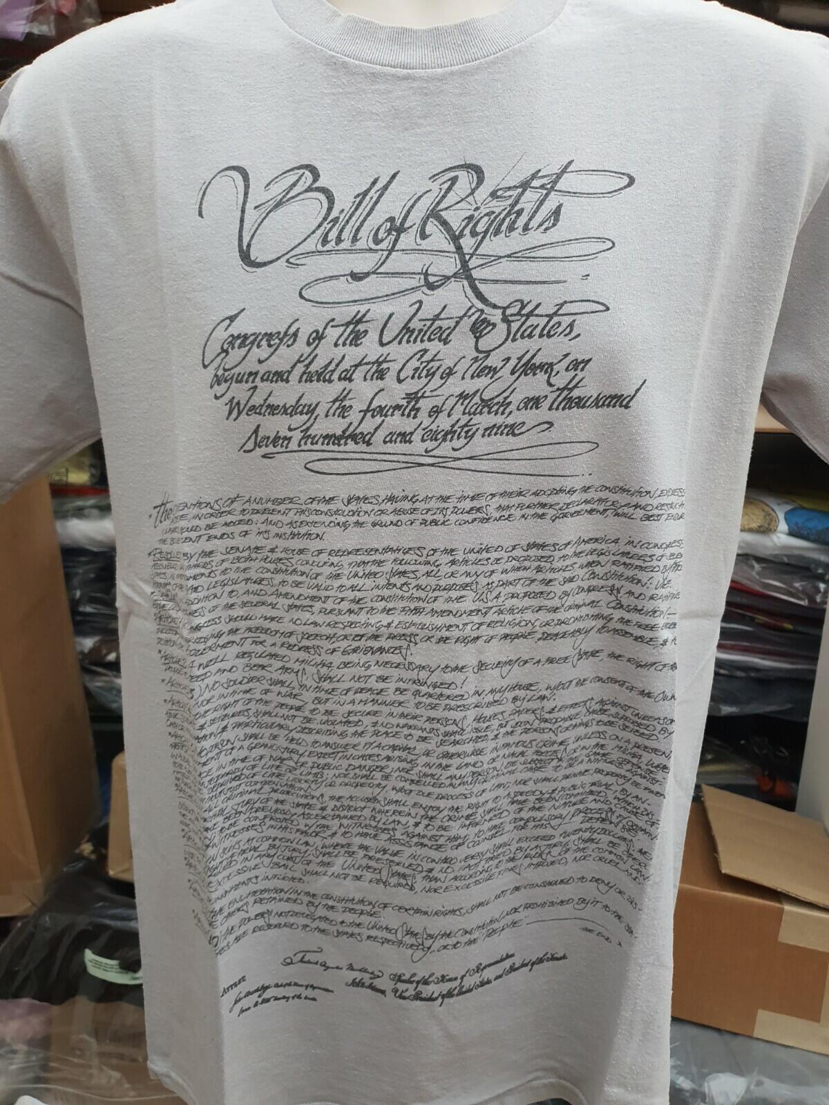 SS03 Supreme Bill of Rights Tee clay medium M t-shirt