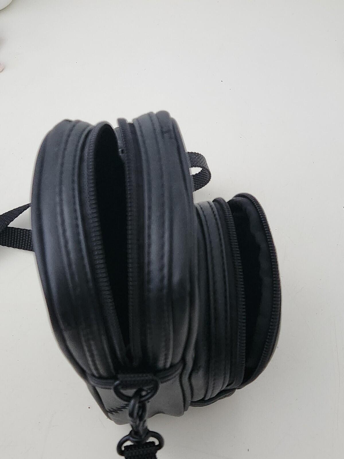 FW19 Supreme Patchwork Cowhide Leather black shoulder bag