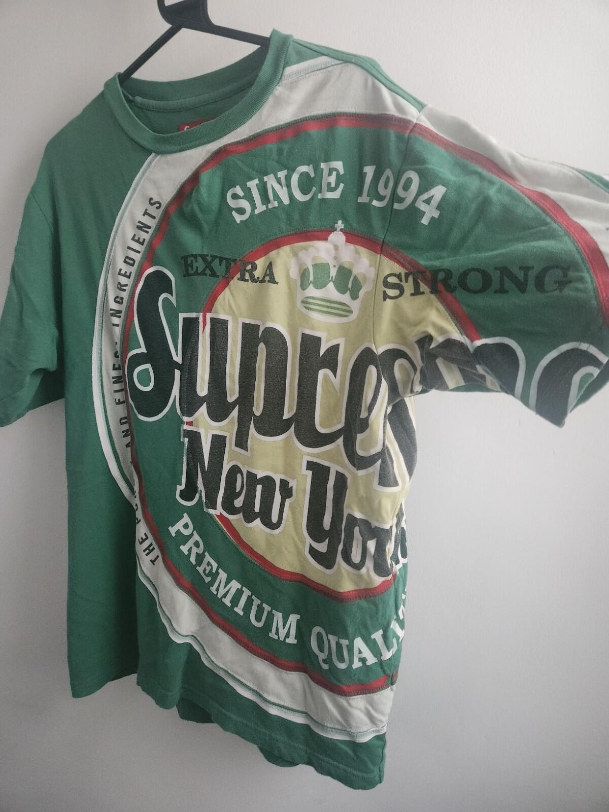 SS25 Supreme Lager S/S Top Green Tee size S Small T-Shirt